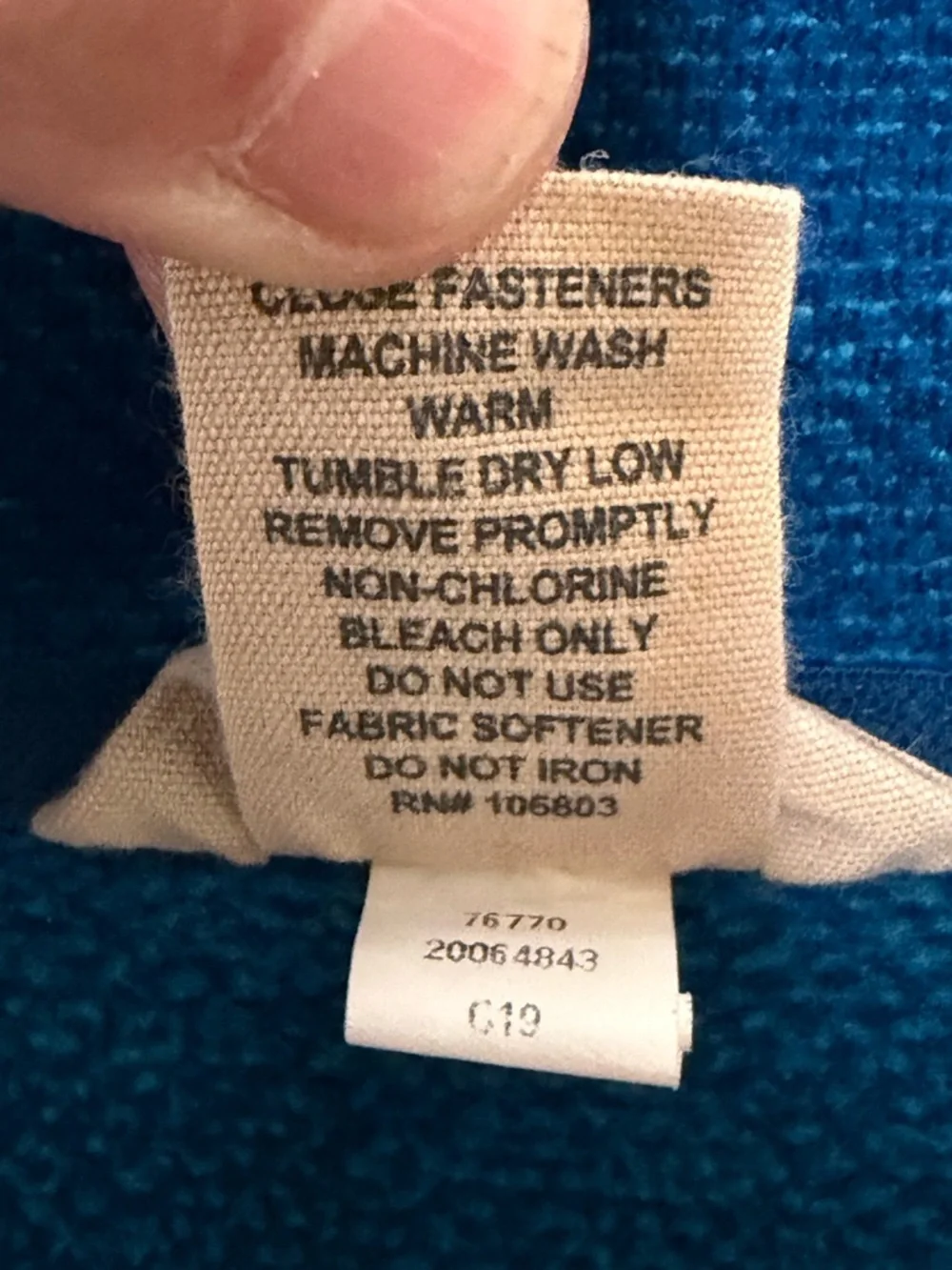 Duluth Trading Mens Large Fleece Vest Blue Full‎ Zip Outdoor Work